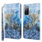 For Samsung Galaxy A03s 166mm 3D Painting Pattern TPU + PU Leather Phone Case(Milky Way) - 1