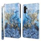For Samsung Galaxy A13 5G 3D Painting Pattern TPU + PU Leather Phone Case(Milky Way) - 1
