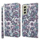 For Samsung Galaxy S22+ 5G 3D Painting Pattern TPU + PU Leather Phone Case(Swirl Pattern) - 1