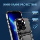 Card PC+TPU Phone Case For iPhone 12 Pro Max(Transparent) - 3