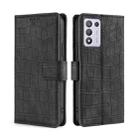 For OPPO K9s / Realme Q3s Skin Feel Crocodile Texture Magnetic Clasp PU Leather Phone Case(Black) - 1