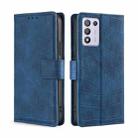 For OPPO K9s / Realme Q3s Skin Feel Crocodile Texture Magnetic Clasp PU Leather Phone Case(Blue) - 1