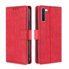 For OPPO Reno3 A Japanese Version Skin Feel Crocodile Texture Magnetic Clasp PU Leather Phone Case(Red) - 1