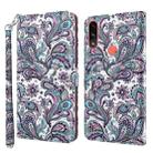 For Motorola Moto E7i Power / E7 Power 3D Painting Pattern TPU + PU Leather Phone Case(Swirl Pattern) - 1