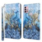 For Motorola Moto G30 / G20 / G10 3D Painting Pattern TPU + PU Leather Phone Case(Milky Way) - 1