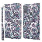 For Motorola Moto G50 3D Painting Pattern TPU + PU Leather Phone Case(Swirl Pattern) - 1