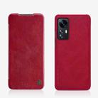 For Xiaomi 12 / 12X NILLKIN QIN Series Crazy Horse Texture Leather Case(Red) - 1