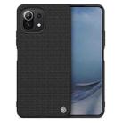 For Xiaomi Mi 11 Lite 5G / 4G NILLKIN 3D Textured Nylon Fiber TPU Phone Case(Black) - 1