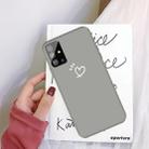 For Galaxy S20+ Love Heart Pattern Frosted TPU Protective Case(Grey) - 1