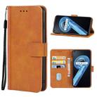 For OPPO Realme 9 Leather Phone Case(Brown) - 1