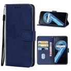 For OPPO Realme 9 Leather Phone Case(Blue) - 1