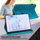 For iPad Pro 11 2022 / 2021 / Air 2020 10.9 Lace Flower Embossing Pattern Leather Tablet Case (Blue) - 5