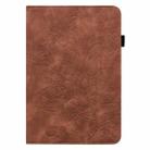 For iPad Pro 11 2022 / 2021 / Air 2020 10.9 Lace Flower Embossing Pattern Leather Tablet Case (Brown) - 2