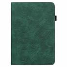 For iPad Pro 11 2022 / 2021 / Air 2020 10.9 Lace Flower Embossing Pattern Leather Tablet Case (Green) - 2