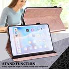 For iPad Pro 11 2022 / 2021 / Air 2020 10.9 Lace Flower Embossing Pattern Leather Tablet Case (Gold) - 5