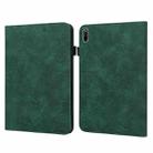 Lace Flower Embossing Pattern Leather Tablet Case For Huawei MatePad 11 2021(Green) - 1