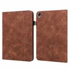 Lace Flower Embossing Pattern Leather Tablet Case For OPPO Pad(Brown) - 1