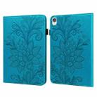 Lace Flower Embossing Pattern Leather Tablet Case For Lenovo Tab M8 FHD(Blue) - 1