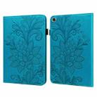 Lace Flower Embossing Pattern Leather Tablet Case For Samsung Galaxy Tab A8 10.5 2021(Blue) - 1