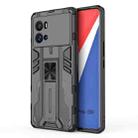 For vivo iQOO 9 Pro Supersonic PC + TPU Shock-proof Protective Phone Case with Holder(Black) - 1