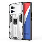 For vivo iQOO 9 Pro Supersonic PC + TPU Shock-proof Protective Phone Case with Holder(Silver) - 1