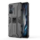 For Xiaomi Redmi K50 Gaming Supersonic PC + TPU Shock-proof Protective Phone Case with Holder(Black) - 1