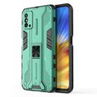 For Honor X10 Max 5G Supersonic PC + TPU Shock-proof Protective Phone Case with Holder(Green) - 1