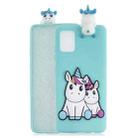 For Samsung Galaxy A73 5G Shockproof 3D Lying Cartoon TPU Phone Case(Couple Unicorn) - 1