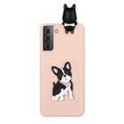 For Samsung Galaxy S22 5G Shockproof 3D Lying Cartoon TPU Phone Case(Cute Dog) - 1