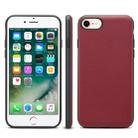 For iPhone 7 / 8 Denior V7 Luxury Car Cowhide Leather Ultrathin Protective Case(Dark Red) - 1