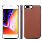 For iPhone 7 Plus / 8 Plus Denior V7 Luxury Car Cowhide Leather Ultrathin Protective Case(Brown) - 1