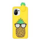 For Xiaomi Mi 11 Shockproof 3D Lying Cartoon TPU Phone Case(Pineapple) - 1