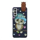 For Samsung Galaxy S22 5G Shockproof Cartoon TPU Phone Case(Blue Owl) - 1