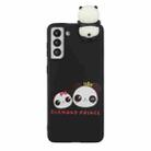 For Samsung Galaxy S22 5G Shockproof Cartoon TPU Phone Case(Two Pandas) - 1