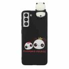 For Samsung Galaxy S22+ 5G Shockproof Cartoon TPU Phone Case(Two Pandas) - 1