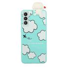 For Samsung Galaxy S22+ 5G Shockproof Cartoon TPU Phone Case(Clouds) - 1