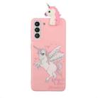 For Samsung Galaxy S22+ 5G Shockproof Cartoon TPU Phone Case(Unicorn) - 1