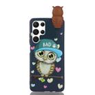 For Samsung Galaxy S22 Ultra 5G Shockproof Cartoon TPU Phone Case(Blue Owl) - 1