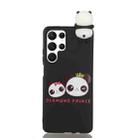 For Samsung Galaxy S22 Ultra 5G Shockproof Cartoon TPU Phone Case(Two Pandas) - 1