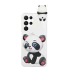 For Samsung Galaxy S22 Ultra 5G Shockproof Cartoon TPU Phone Case(Panda) - 1