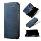 For Samsung Galaxy S20 FE 5G & 4G / S20 Fan Edition / S20 Lite / S20 FE 2022 Denim Texture Casual Style Leather Phone Case(Blue) - 1