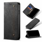 For Samsung Galaxy S20 FE 5G & 4G / S20 Fan Edition / S20 Lite / S20 FE 2022 Denim Texture Casual Style Leather Phone Case(Black) - 1