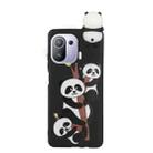 For Xiaomi Mi 11 Pro Shockproof Cartoon TPU Phone Case(Three Pandas) - 1