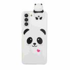 For Samsung Galaxy S22 5G Shockproof Cartoon TPU Phone Case(White Panda) - 1