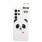 For Samsung Galaxy S22 Ultra 5G Shockproof Cartoon TPU Phone Case(White Panda) - 1