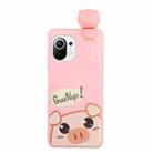 For Xiaomi Mi 11 Shockproof Cartoon TPU Phone Case(Cute Pig) - 1