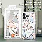 IMD Epoxy Space Shockproof Phone Case with Holder For iPhone 12 Pro(A11) - 7