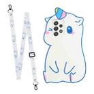For Samsung Galaxy A33 5G Crossbody Cartoon Silicone Phone Case(Unicorn) - 1