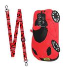 For Samsung Galaxy A73 5G Crossbody Cartoon Silicone Phone Case(Racing Car) - 1