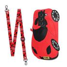 For Samsung Galaxy S22 5G Crossbody Cartoon Silicone Phone Case(Racing Car) - 1